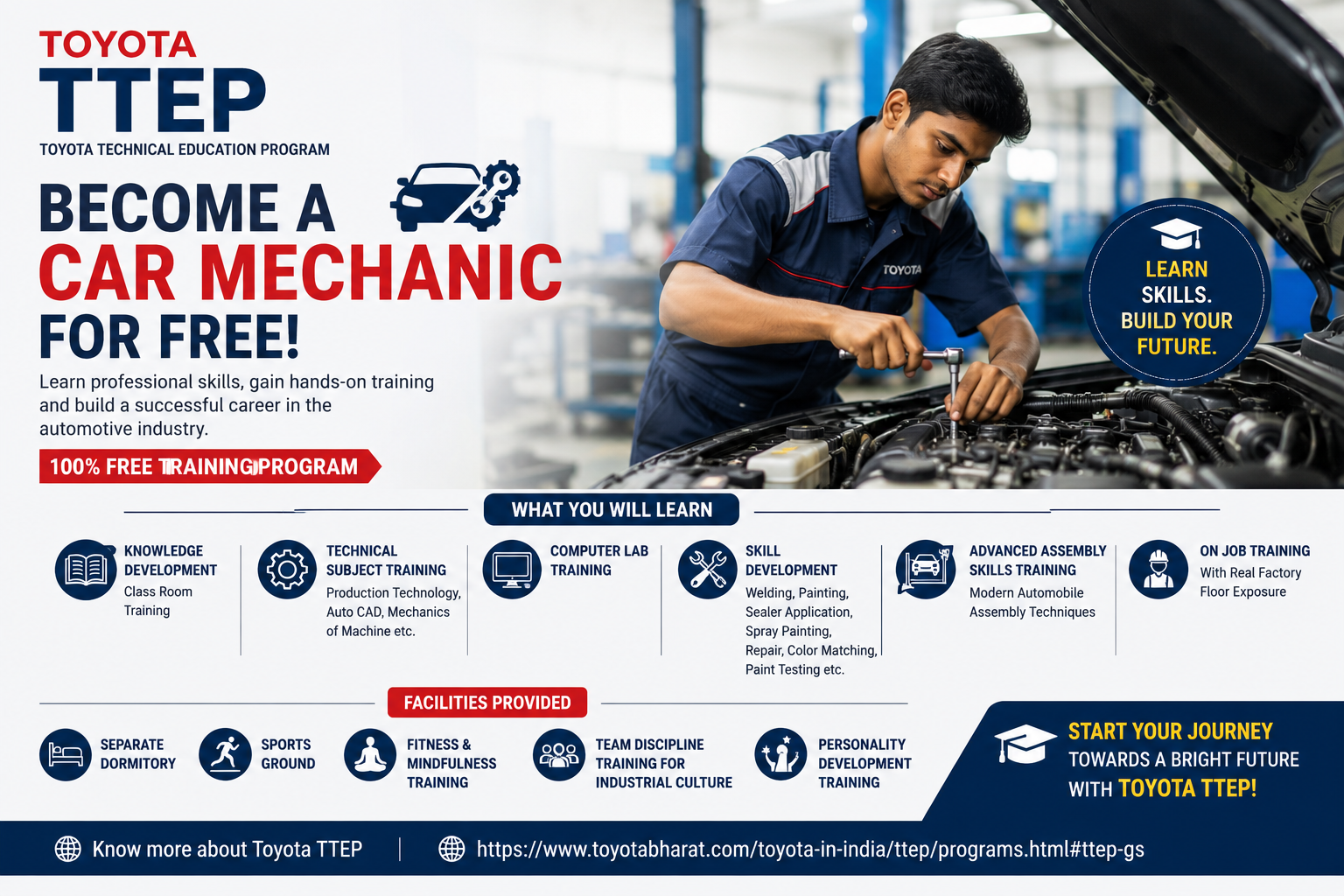 Your Passion for cars into a demanding career with the TOYOTA TTEP program